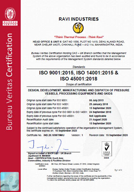 ISO 9001:2008 and BS OHSAS 18001:2007 Certification